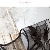 【メール便】花柄オーガンジー付け衿