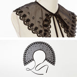 【メール便】花柄オーガンジー付け衿