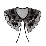 【メール便】花柄オーガンジー付け衿