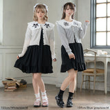 ハート透かし柄カーディガン【ニット】