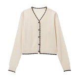 ハート透かし柄カーディガン【ニット】