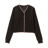 ハート透かし柄カーディガン【ニット】