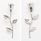 【大】シルバーローズピアスorイヤリング