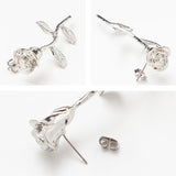 【大】シルバーローズピアスorイヤリング