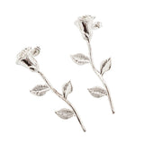 【大】シルバーローズピアスorイヤリング