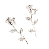 【大】シルバーローズピアスorイヤリング