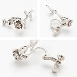 【小】シルバーローズピアスorイヤリング