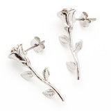 【小】シルバーローズピアスorイヤリング