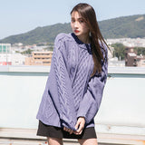 ラグランケーブルオーバーニット