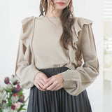 2WAYリボンフリルショルダーニット