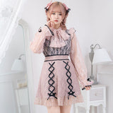 【メール便】フロントレースアップフリルスカート