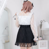 【メール便】フロントレースアップフリルスカート