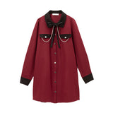 ダブルチェーンシャツワンピース