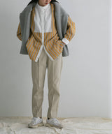 バンドカラーストライプドレスシャツ