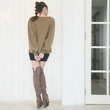 【やみつきとろみ素材】ボンディングゆるピタワンピース