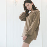 【やみつきとろみ素材】ボンディングゆるピタワンピース