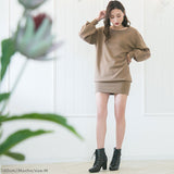 【やみつきとろみ素材】ボンディングゆるピタワンピース