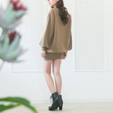 【やみつきとろみ素材】ボンディングゆるピタワンピース