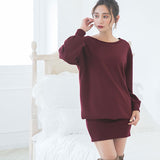 【やみつきとろみ素材】ボンディングゆるピタワンピース