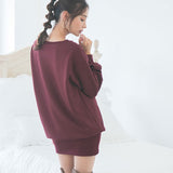 【やみつきとろみ素材】ボンディングゆるピタワンピース