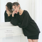 【やみつきとろみ素材】ボンディングゆるピタワンピース