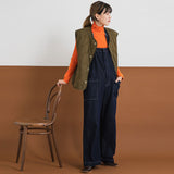 コットンストレートサロペット