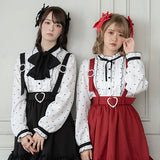 【メール便】選べる襟総柄ブラウス