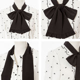 【メール便】選べる襟総柄ブラウス