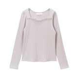 【メール便】選べる袖ビスチェリブカットソートップス