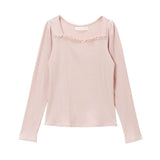 【メール便】選べる袖ビスチェリブカットソートップス