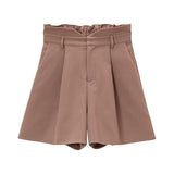 ハイウエストシンプルショートパンツ