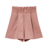ハイウエストシンプルショートパンツ