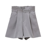 ハイウエストシンプルショートパンツ