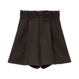 ハイウエストシンプルショートパンツ