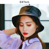 【メール便】レザーバケットハット