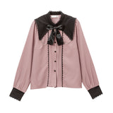 十字架セーラー襟ブラウス