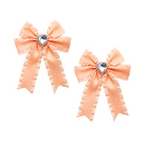 大好き推しビジューフリル2個セットリボンクリップ