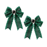 大好き推しビジューフリル2個セットリボンクリップ