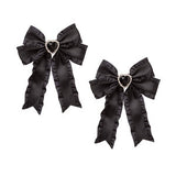 大好き推しビジューフリル2個セットリボンクリップ