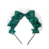 コットンレースメイドカチューシャ