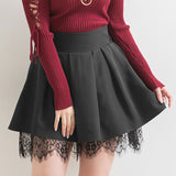 【メール便】フレアレースミニスカート