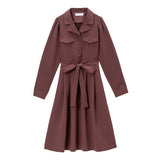 テーラード襟ワンピース