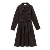 テーラード襟ワンピース