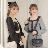 バイカラー上品レディワンピース