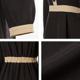 バイカラー上品レディワンピース