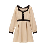 バイカラー上品レディワンピース