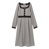 バイカラー上品レディワンピース