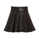 バックルハートジップスカパン