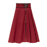 バックルハートジップスカパン