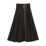 バックルハートジップスカパン